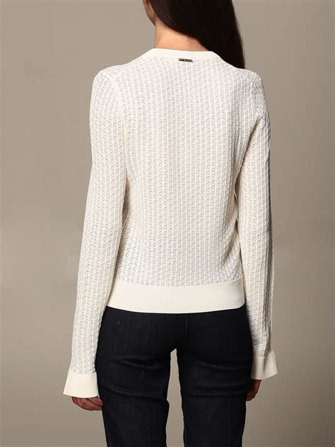 white michael kors jumper|Michael Kors cashmere cardigan.